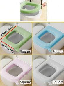 Universal Toilet Seat Cover - Bathroom Toilet Mat, Portable Home Seat Cover, Suitable For Most People - Multicolor - View 9