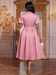 SHEIN Lady Holiday Dresses For Women Vacation Dress - Baby Pink - View 2