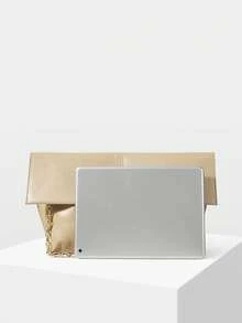 MOTF LADIES' CLUTCH BAG, EXQUISITE CHAIN, LARGE-CAPACITY SIMPLE COMMUTER BAG - Khaki - View 4