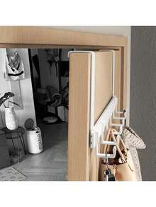 1 buah Gantungan Pintu Tanpa Bor Baru, Gantungan di Atas Pintu, Rak Gantung Pakaian yang Dipasang di Pintu, Wajib Dimiliki untuk Menggantung Pakaian. Sangat Cocok untuk Penyimpanan dan Pengorganisasian Kamar Tidur. - MultiWarna - View 5