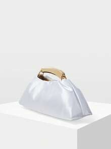 MOTF PREMIUM LADIES HANDBAG, ELEGANT DATE DINNER BAG - Light blue - View 2