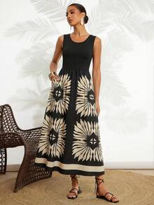 Amorya Đầm nữ thanh lịch kiểu dáng nghỉ dưỡng, in họa tiết Âm Dương, phối màu, hở lưng, cổ chữ U, thắt eo, in hoa, đầm đi nghỉ mát, đầm nữ cỡ XS, đầm hoa cho nữ, đầm hoa mùa hè cho nữ, đầm Zanzea cho nữ, quà tặng cho mẹ, đầm chữ A, trang phục dự tiệc, đầm đi biển, đầm hè, đầm thanh lịch, đầm đi nghỉ mát cho nữ, đầm phong cách Boho, đầm hoa mùa hè kiểu Tây Ban Nha, đầm thường ngày cho nữ, đầm chống nắng cho nữ, đầm dài sang trọng cho nữ, trang phục đi nghỉ mát, đầm dự tiệc, đầm thời trang nữ, đầm mới nhất, đầm nữ trang phục trang trọng, đầm đi nghỉ mát cho nữ, đầm nữ mới về, đầm Zanea cho nữ. - Nhiều màu - Xem 8