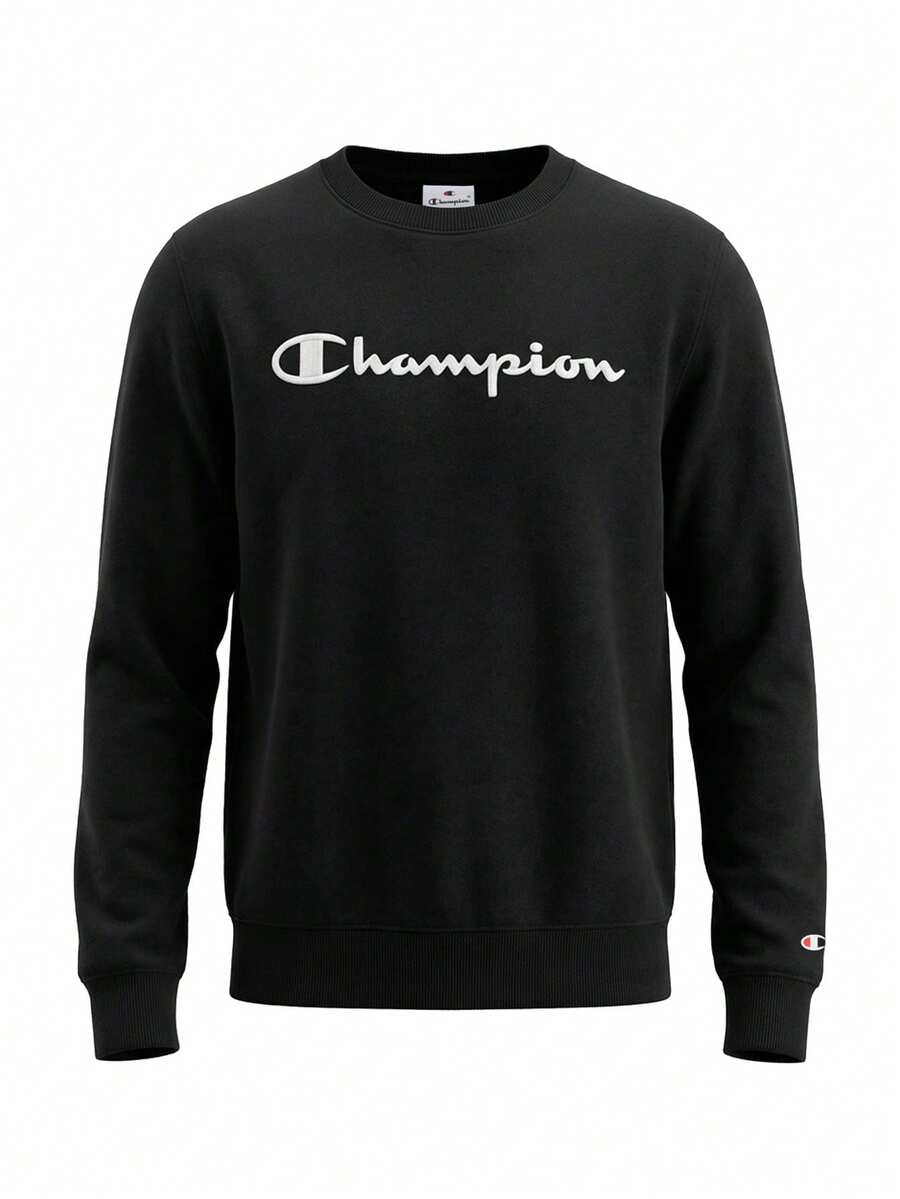 Champion Women's Lightweight Crewneck Sweatshirt Black - Black - View 1