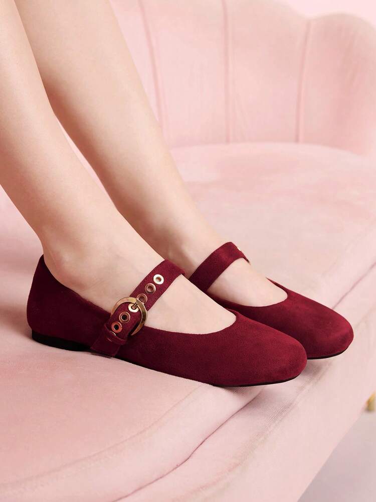 CUCCOO DOLLMOD Women's Casual Flats Solid Color Flats Ballet Flats Mary Jane Flats, Women's Dress Shoes, Ballet Shoes