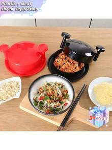 鸡胸肉撕丝器 - 厨房神器，可用于撕丝、切碎，还能制作土豆泥和菠菜泥 | 非常适合准备餐食和宠物食品（更多功能等你发现！） - 彩色 - 查看 6