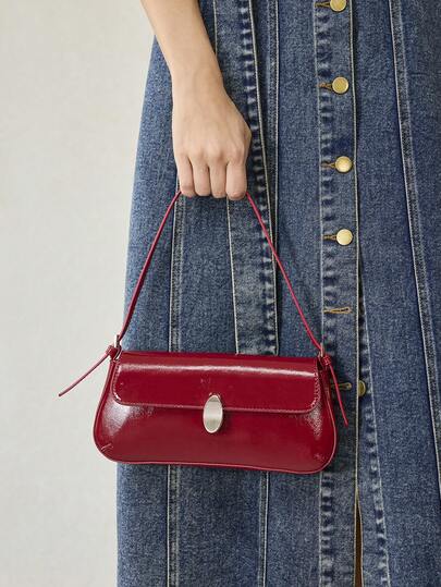 MOTF PREMIUM LADIES SHOULDER BAG, EXQUISITE AND SIMPLE BAGUETTE BAG, VERSATILE PARTY COMMUTE