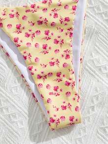 Swim Mod Women's 2 Pieces Swimsuit Set, Sexy Vacation Elegant Halter Style Ladies Beach Wear, Spring/Summer - Multicolor - View 4