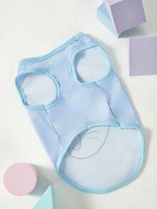 PETSIN 1 pieza Chaleco cómodo y transpirable con estampado de elefante de dibujos animados lindo para mascotas perros/gatos - Multicolor - Ver 4