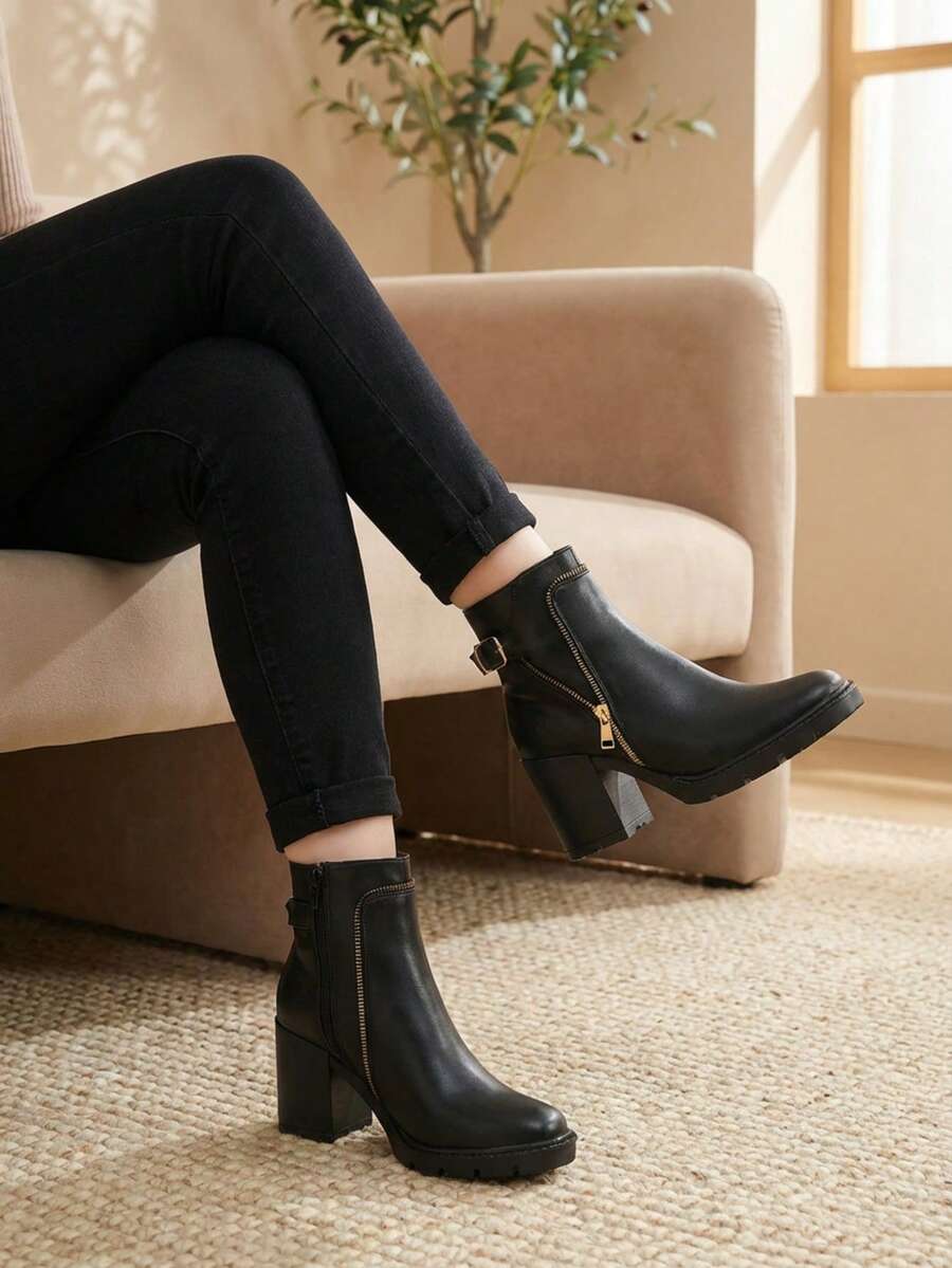 Women Ankle Boots & Booties - Black - View 1