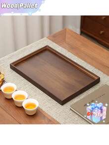 A Bamboo Tray, Serving Tray, Tea Tray - Brown - View 8