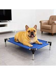 1pc/Breathable & Comfortable Pet Bed, Suitable For Small, Medium & Large Dogs, Indoor & Outdoor Use - Blue - View 4