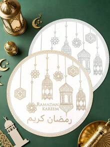 1 cái 2 cái 4 cái 6 cái 8 cái Khăn trải bàn tròn nhiều màu sắc chủ đề Ramadan dùng trang trí nhà cửa, tiệc tùng, tiệc lễ hội, đồ dùng trang trí Ramadan - Nhiều màu - Xem 8