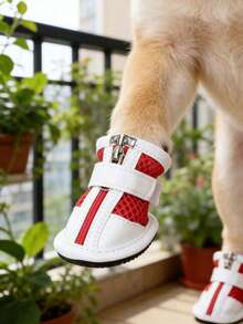 PETSIN 1 đôi giày lưới thoáng khí cho thú cưng, giày chống trượt cho thú cưng; giày cho chó, giày cho mèo, dép, giày cho thú cưng, giày mềm cho gấu bông, giày thể thao có khóa kéo chống trượt, đồ dùng cho thú cưng - Nhiều màu - Xem 6