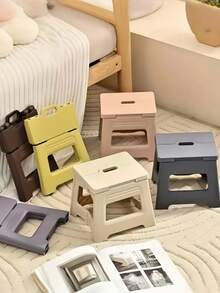1 chiếc ghế gấp di động. Ghế bậc thang dùng ngoài trời. Nhỏ gọn. Ghế gấp tiết kiệm không gian. - Nhiều màu - Xem 4