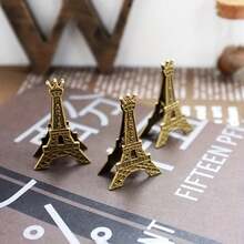 Joivida 1 chiếc giá đựng danh thiếp, ảnh, tin nhắn bằng kim loại hình tháp sắt phong cách retro sáng tạo, thích hợp làm quà tặng Giáng sinh, Halloween, Lễ Phục sinh, Năm mới, Ngày Valentine, sinh nhật. - Giá đỡ danh thiếp tháp cổ điển - Xem 6