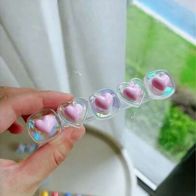 Zazumi 1 chiếc/7 chiếc Giá đựng bút vẽ móng hình hoa hoạt hình dễ thương, hộp đựng đồ dùng văn phòng có chức năng cuộn dây cáp