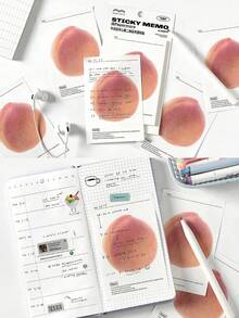 1set Personalized Food-Shaped Sticky Note, Perfect For Decorating, Making Donut Memos, Craft Albums, And Journals, Ideal For Back-To-School Season. - Multicolor - View 5