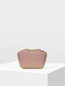 MOTF WOMEN'S ELEGANT FASHION EVENING BAG, SUITABLE FOR PARTIES AND WEDDINGS - Champagne - View 4