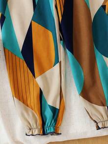 Mono sin mangas con estampado floral ditsy para niña en vacaciones - Multicolor - Ver 5