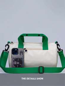 1 pieza Bolsa de gimnasio Bolsa de viaje Mujeres Hombres Bolsa de deporte con compartimento para zapatos Bolsa de gimnasio Bolsa de fin de semana Bolsa de una noche Bolsa para esterilla de y - Color 2 - Ver 3