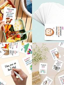 2 Packs Cute Inspirational Cards, Motivational Postcard, Inspirational Note Cards, Motivational Quote Cards, Prayer And Blessing Positive Energy Card - multicolor - View 7