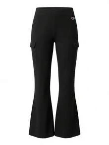 Champion Icons Women's Flare Cargo Leggings Black - Black - View 1