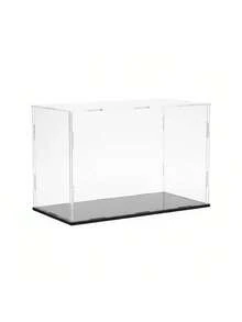 Transparent Acrylic Display Boxes, Available In 11 Sizes, Diy Assembly, Suitable For Displaying Models, Building Blocks, Crafts, And Souvenirs, And Providing Dust Protection. - 5mm Black PVC Base - View 5