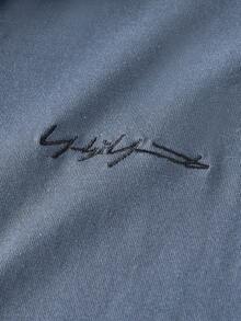 Officeau 男士休闲撞色边蓝色 Polo 衫，夏季 - 深灰色 - 查看 4