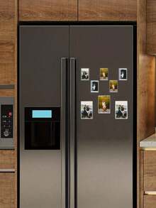 Acrylic Fridge Magnet Frame, Transparent Double-Sided Magnet Photo Frame, Display Frame, Suitable For Fujifilm, 2.36 X 3.54 Inch - single item - View 2