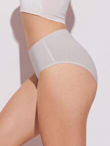 LUVLETTE Paquete de 3 bragas de algodón de cintura alta para mujer - Multicolor - Ver 11