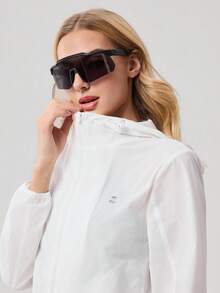 OutZeal Women Outdoor Jacket White Daily Casual Lightweight Hooded Zip Up Tops - White - View 10