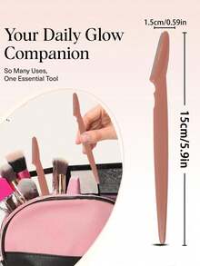Multicolor Eyebrow Razor Set 5/12/24/30Pcs Women Face Dermaplaning Tool Portable Facial Hair Remover Shaping Tweezers Kit For Travel Personal Care Gift For Her - Redwood - View 7