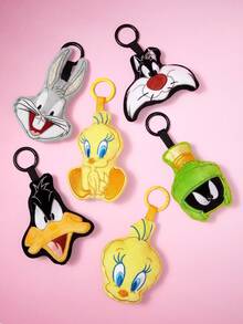 LOONEY TUNES X SHEIN 1Pc Cute Animal Plush Pendant, Exquisite Embroidery, Soft Material, With Round Keychain, There Are 4 Styles To Choose From, Which Can Be Hung On Bags And Keys. - Multicolor - View 11