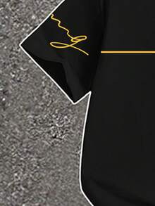 Bộ 2 món gồm áo thun cổ tròn tay ngắn và quần cargo in hình vua dành cho bé trai, thời trang và thoải mái, thích hợp cho các bữa tiệc, tụ họp, mùa xuân/hè. - Nhiều màu - Xem 4