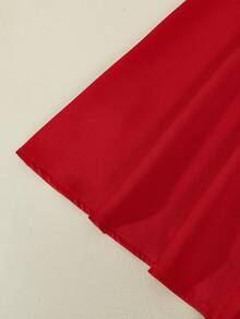 GlowEve Women's Red Backless Beaded Bow Decor Sleeveless Dress - Red - View 6