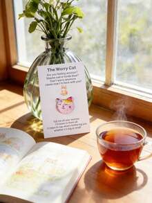 Bộ 10 tấm thiệp hoạt hình nhỏ nhắn, thể hiện tình cảm và sự động viên | Những tấm thiệp ấm áp dành tặng bạn bè và gia đình - Nhiều màu - Xem 6