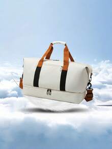 女士旅行手提包 大容量 周末旅行 过夜行李 可套在手提箱上 配有可拆卸肩带 防水 轻便 适合健身、游泳、瑜伽、徒步、运动 随身携带 - 彩色 - 查看 11