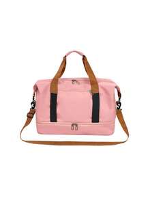 女士旅行手提包 大容量 周末旅行 过夜行李 可套在手提箱上 配有可拆卸肩带 防水 轻便 适合健身、游泳、瑜伽、徒步、运动 随身携带 - 彩色 - 查看 14