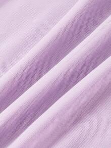 SHEIN MOD 女士紫色长款正式礼服，紫色裹身褶皱连衣裙，饰有3D立体花朵，适合生日庆祝、下午茶等场合，单肩领口褶皱紧身胸衣点缀花朵贴花，A字裙摆飘逸，可作舞会礼服、春夏女装、派对礼服、沙滩装、优雅连衣裙、度假礼服、节日礼服、复古连衣裙、花园派对正式礼服、度假晚宴礼服。 - 紫色 - 查看 6