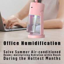 CL28 Rotating Starry Sky Projection Humidifier – USB Powered Cool Mist Humidifier With Colorful LED Lights, 280ML Water Tank For Desktop, Car, Home & Office (ABS + PP Material) - multicolor - View 5