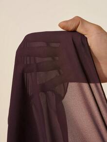 Zivah 2026 女士度假休闲沙滩薄纱雪纺侧边抽绳褶皱罩衫 - 棕色 - 查看 8