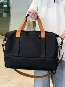 女士旅行手提包 大容量 周末旅行 过夜行李 可套在手提箱上 配有可拆卸肩带 防水 轻便 适合健身、游泳、瑜伽、徒步、运动 随身携带 - 彩色 - 查看 6