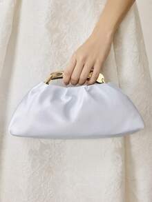 MOTF PREMIUM LADIES HANDBAG, ELEGANT DATE DINNER BAG - Light blue - View 6