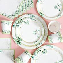 Ocean Shells Disposable Plates, Napkins And Cups Set, Serves 20 Guests. This Disposable Party Supplies Set (Including Plates, Napkins And Cups) Is Perfect For Birthday Parties, Weddings And Family Picnics. - View 3