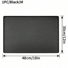 1个硅胶爪印宠物餐垫 - 黑色 - 查看 8