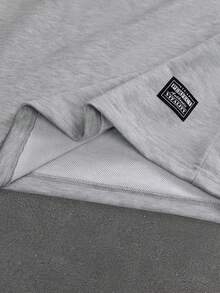 PAVTROS Men's Letter Print 2 In 1 Long Sleeve T-Shirt And Drawstring Waist Casual Pants Set - Grey - View 4