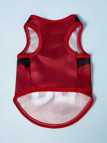 PETSIN 1件宠物猫狗通用红黑23针织时尚休闲舒适狗背心 - 彩色 - 查看 7