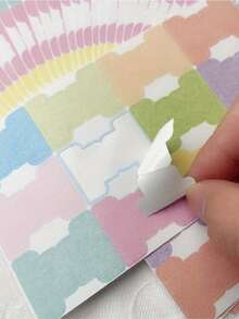 60 Buah/360 Buah Label Perekat, Label Buku Berwarna, Label Indeks Dua Sisi yang Dapat Ditulis Ulang dan Diposisikan Ulang, Mampu Menyoroti atau Menandai Informasi Penting Buku, Catatan, dan Rencana Bacaan (25mm X 35mm) - MultiWarna - View 5