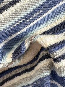 Bonvoyette Bộ đồ bơi 3 món dành cho nữ: Áo và quần bikini buộc dây cổ bằng vải kẻ sọc nhiều màu sắc, kiểu dáng thời trang thường ngày cho kỳ nghỉ. - Nhiều màu - Xem 7