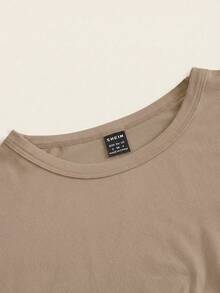 SHEIN EZwear 4件套休闲圆领插肩短袖修身女式T恤，适合夏季穿着 - 彩色 - 查看 5